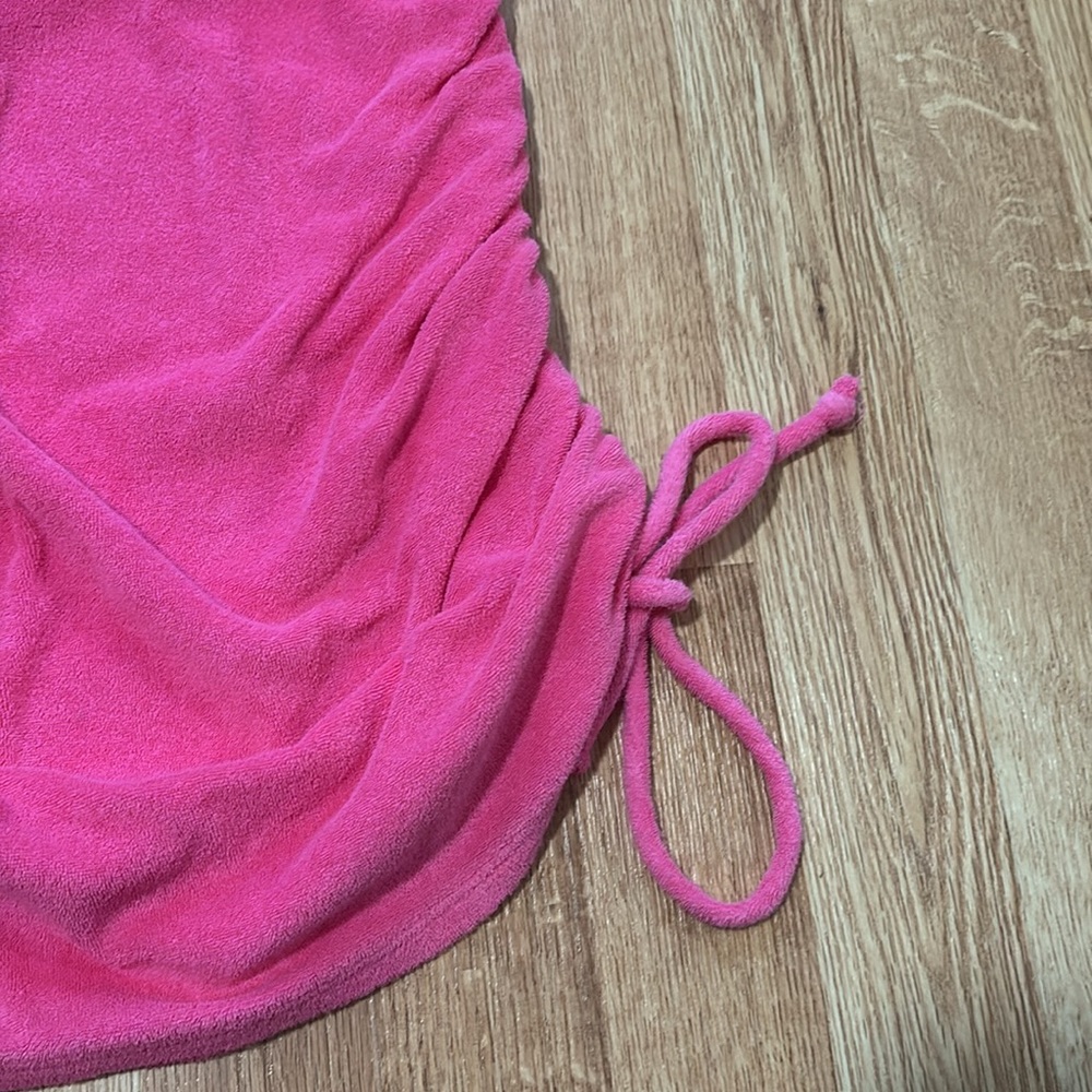 PINK Terry Cinched Swim Coverup - Picture 3 of 6